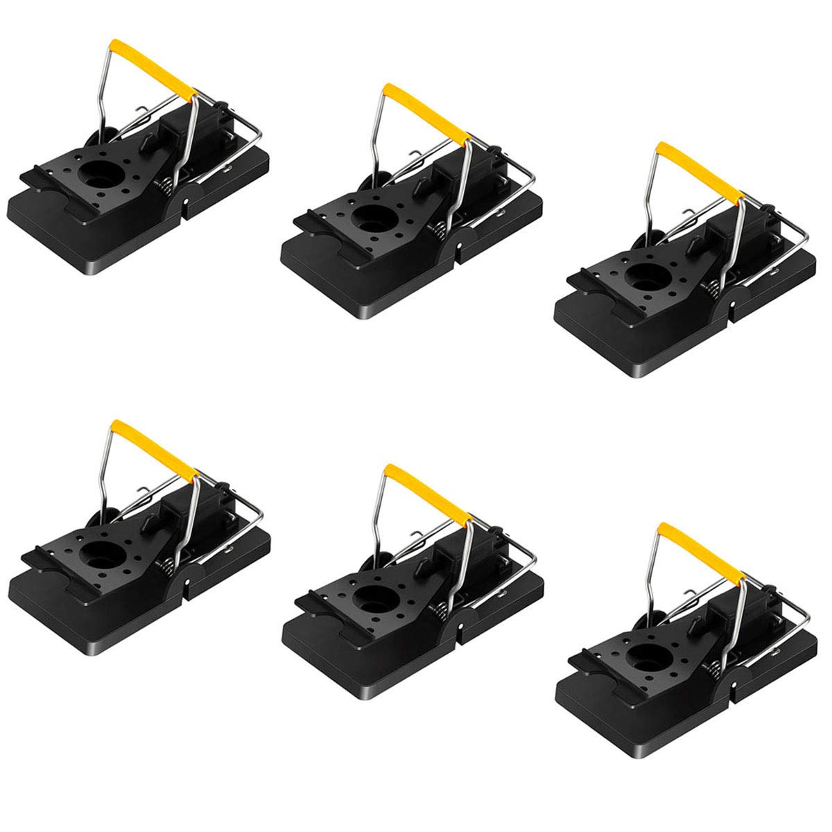 Mouse Traps That Work, Rodent Traps That Kill Instantly for Indoors Outdoors, Reusable Snap Traps for Small Mice, High Sensitive Mouse Catcher, Mouse Control, 6 Pack