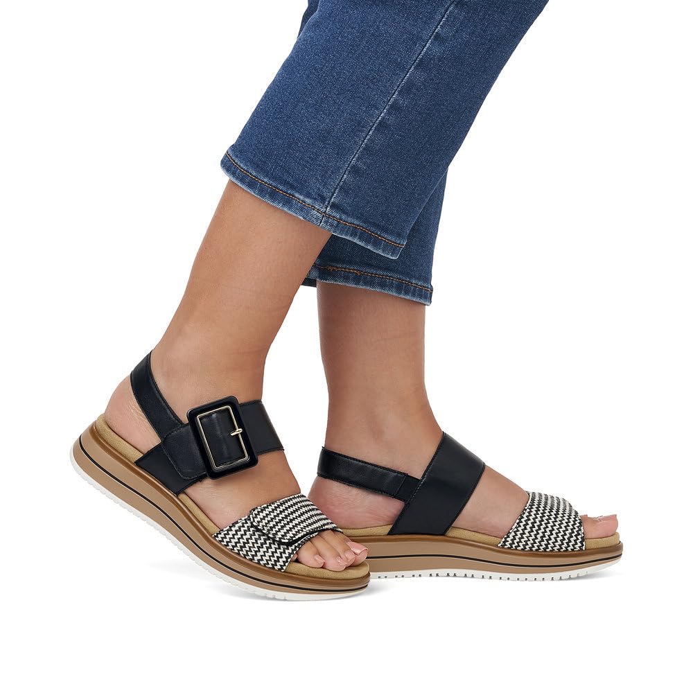 Remonte Damen Riemchensandalen D1J53, Frauen Sandalen,lose Einlage