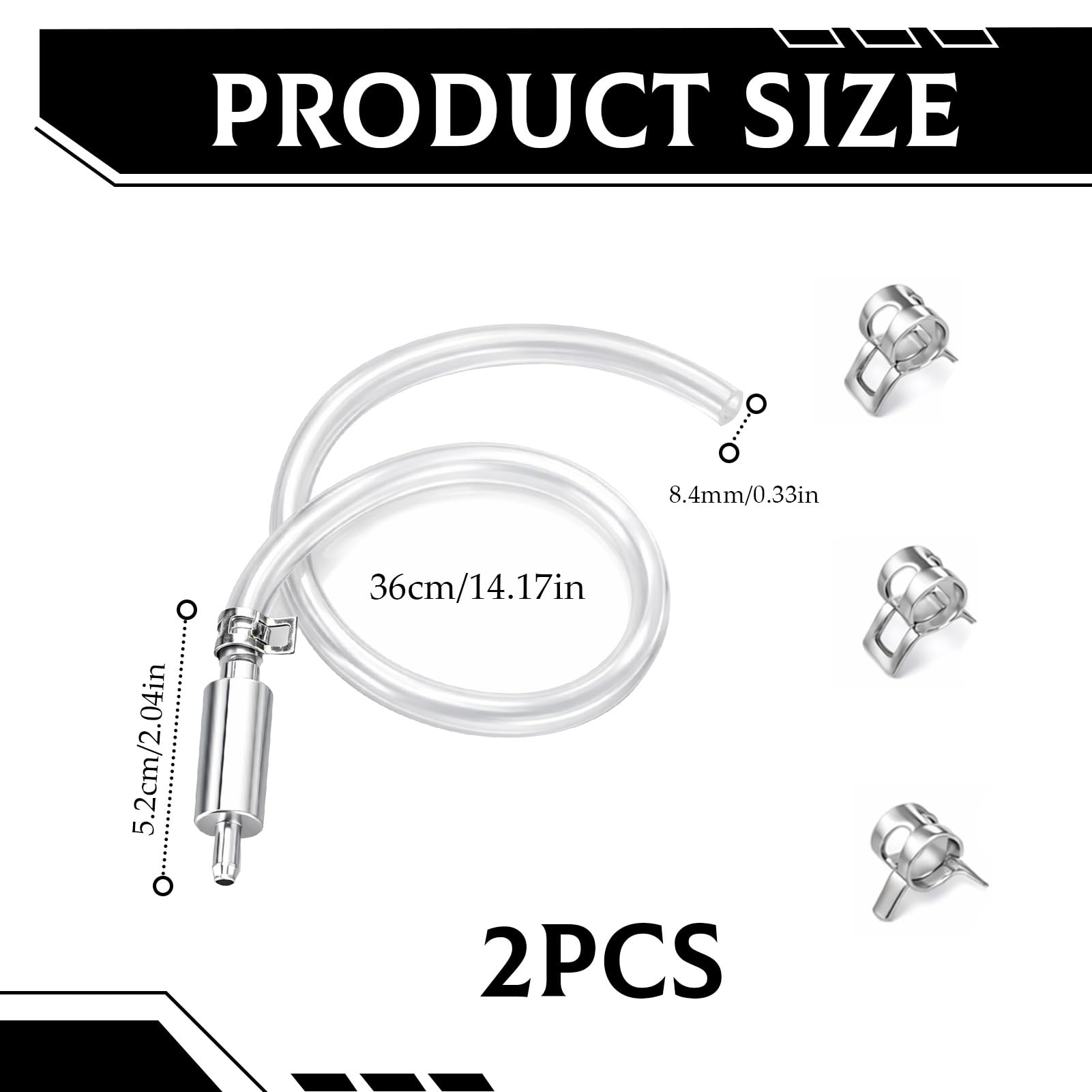 2 Sätze Bremsenentlüftungsgerät & Bremsflüssigkeitswechselgerät, Universelles Werkzeugkit Mit Rückschlagventil, Schläuchen & Klemmen, Schnell Bremsflüssigkeit Wechseln Für Auto & Motorrad - 3