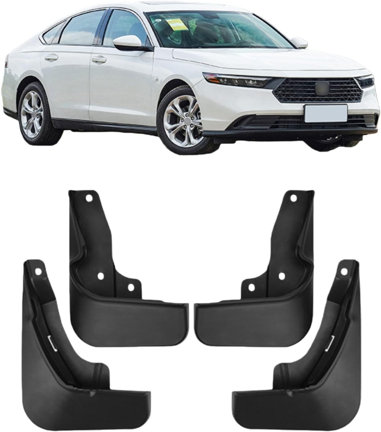 WeiYH No Drill Mud Flaps for Car Front Rear Wheel for Accord 2023