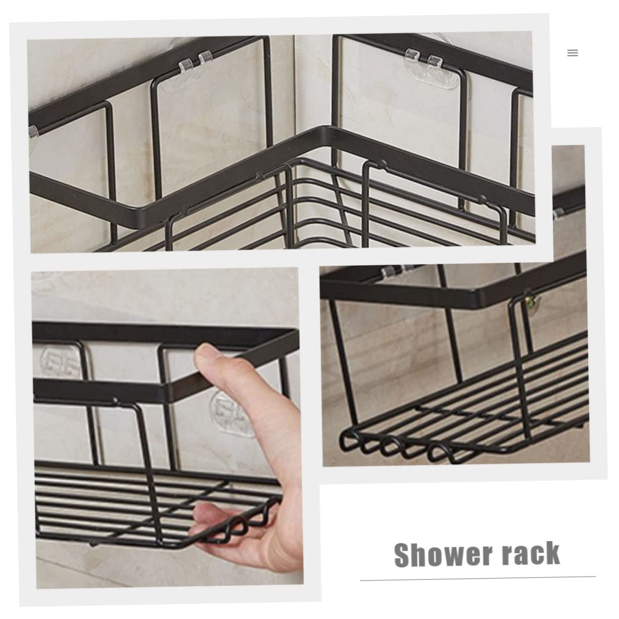 2pezzi Doccia Organizer Mensole Per Doccia Angolare Mensole Nere Per Organizer Angolare Per Mensole Per Per Piccola Mensole Mensole