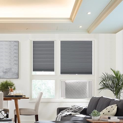 Miniatura 7 de Cubierta de aire acondicionado interior HOXHA para unidades de ventana, cubierta de CA con doble aislamiento antióxido ajustable para interior con