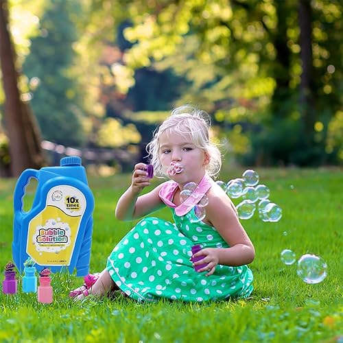 Miniatura 3 de The Dreidel Company Ready Bubble Solution - Recambio para juguetes de burbujas, hasta 2.5 galones, líquido listo para máquina de burbujas, pistolas,