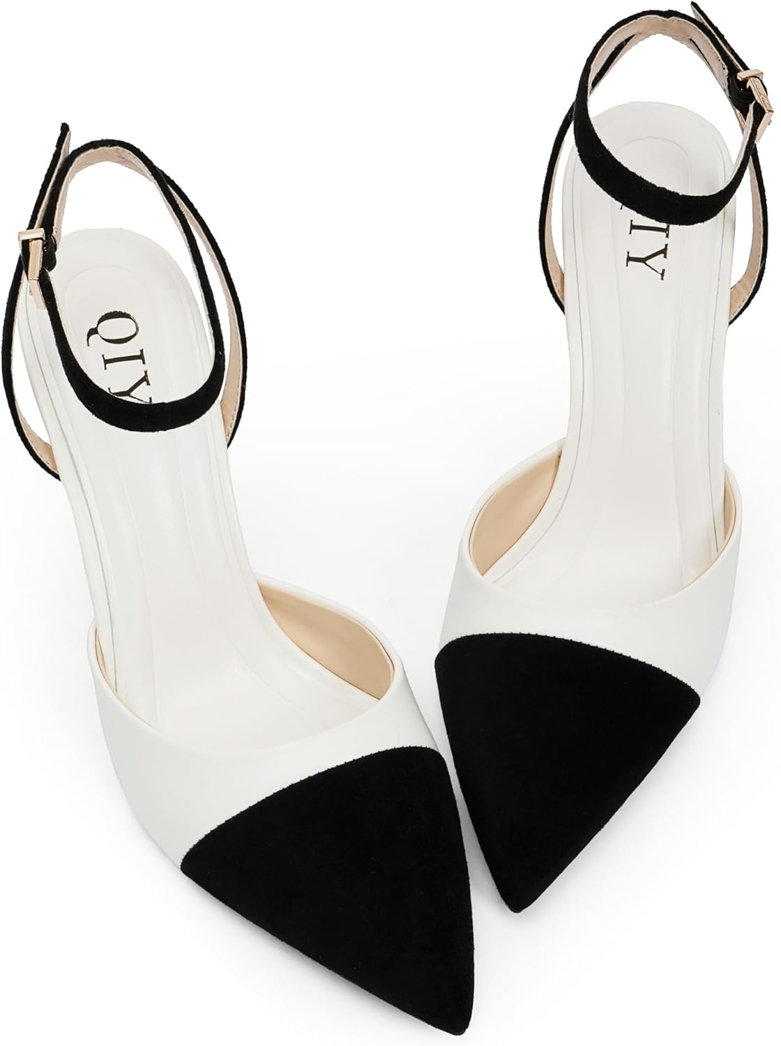 Closed Toe Ankle Strap Heels Women Pumps Pointed Toe Heeled Sandals for Women Stiletto Wedding Dress Shoes - Image 6