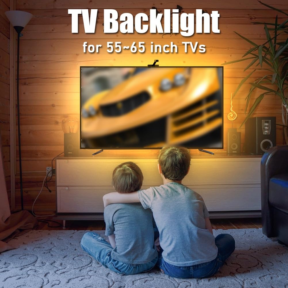 Striscia di Luci A LED Strisce LED Intelligenti Striscia Luminosa Dell'ambiente del Computer Sincronizzata con Lo Schermo del Suono E della Luce Adatto per TV da 55~65 Pollici