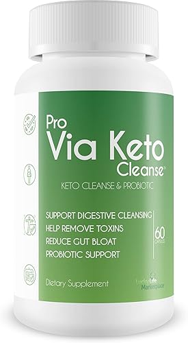Pro Via Keto Cleanse  Ayuda a eliminar toxinas e impurezas  Limpieza cetogénica natural a base de plantas con apoyo probiótico  Apoya la limpieza