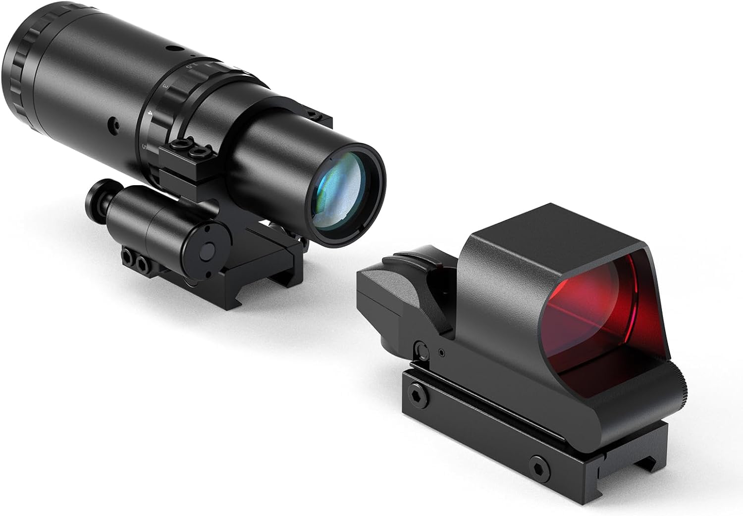 Feyachi RS-30 Red Dot Visier mit 1,5X - 5X Red Dot Magnifier für 20/22mm Picatinny/Weaver-Schienen