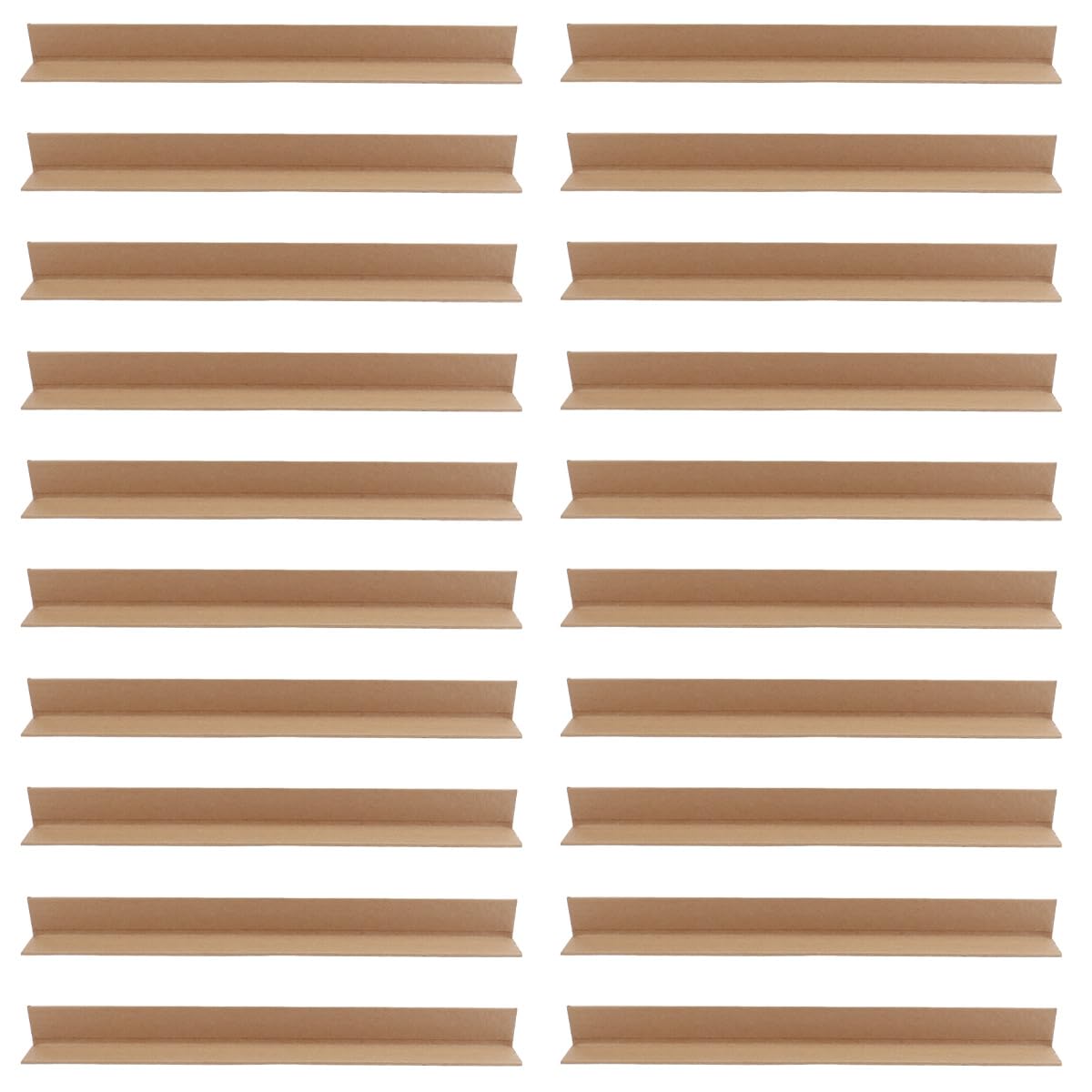 Lot de 20 protections d'angle réglables en carton pour emballages, œuvres d'art, cadres, livres, épaisseur 3 mm, 300 x 30 mm