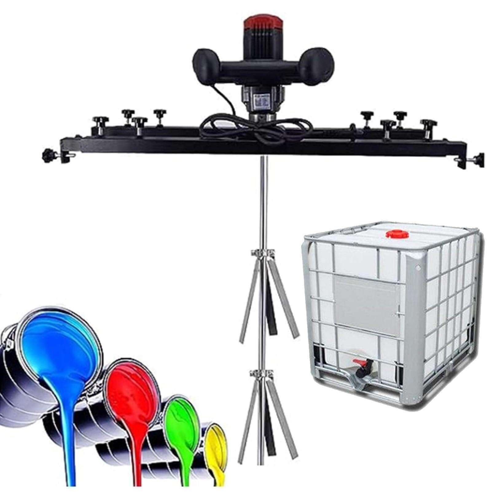 Air Agitator Electric Tank Mixer Machine Commercial Pneumatic Bracket Mixer Paint Stirring Machine Bracket Paint Mix Tool,