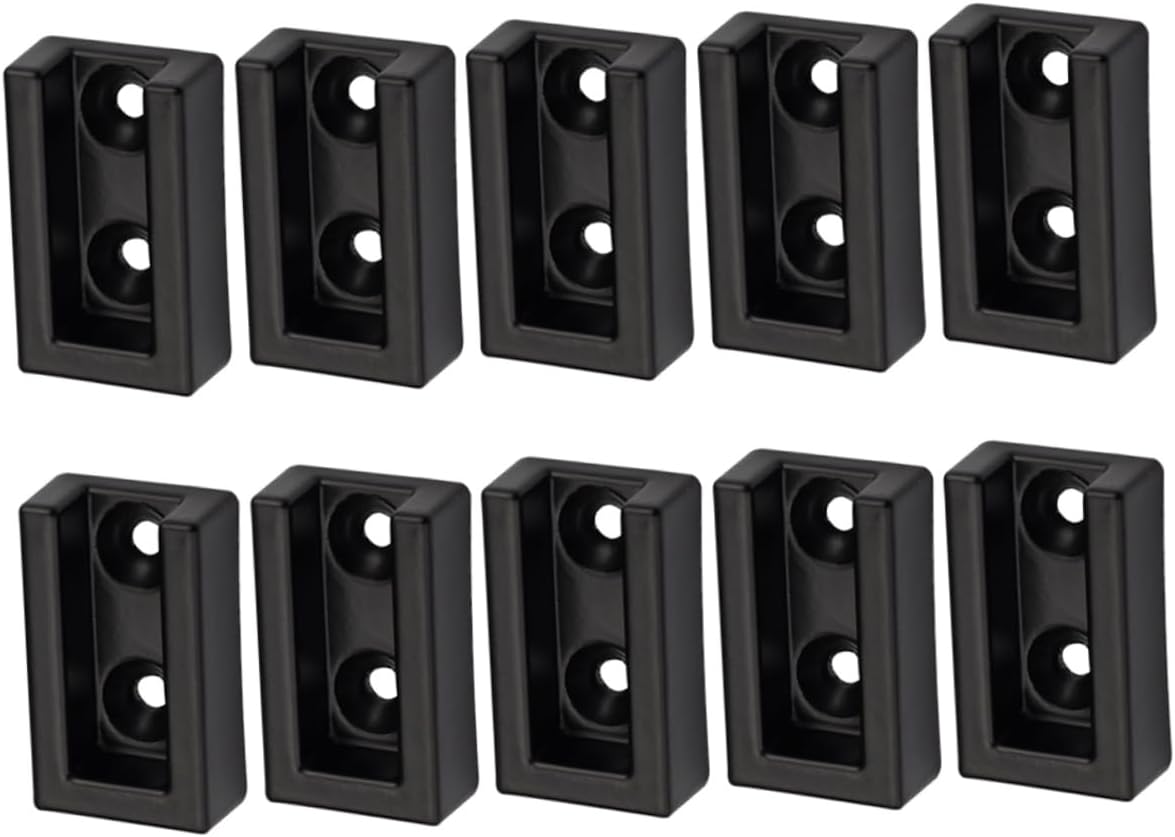 DECHOUS 20pcs Aluminum Alloy Closet Rod Bracket Heavy Duty Hanger Holder for Wardrobe Clothes Rod Seat for Easy Installation and Use