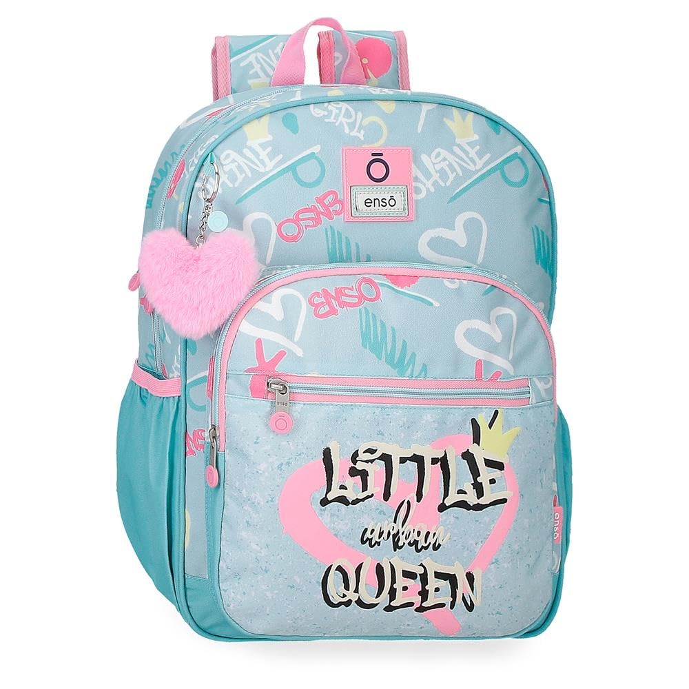 Enso Little Urban Queen Mochila Escolar Azul 30x38x12 cms Poliéster
