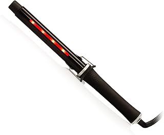 Upgrade - Ferro Arricciacapelli Con Pinza Infra Curl 32 mm - Curling Iron Professionale in Titanio ad Infrarossi per Capelli Ricci