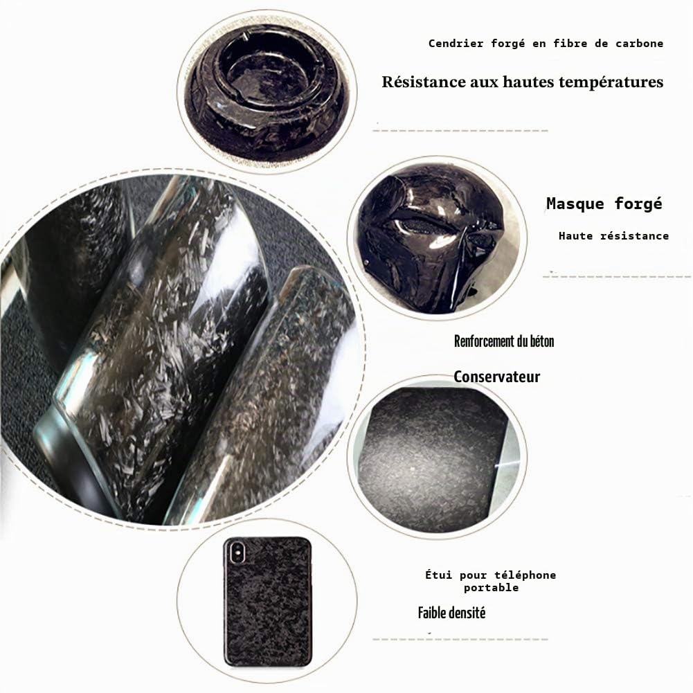 Fibre de carbone haché fil forgé forgeage décoration voiture fibre filament-10mm/500g