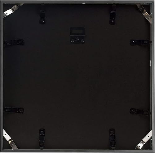 Miniatura 3 de Golden State Art Marco de aluminio para álbum de 12.5 x 12.5 pulgadas para exhibir discos de vinilo, marcos de discos con acabado de metal