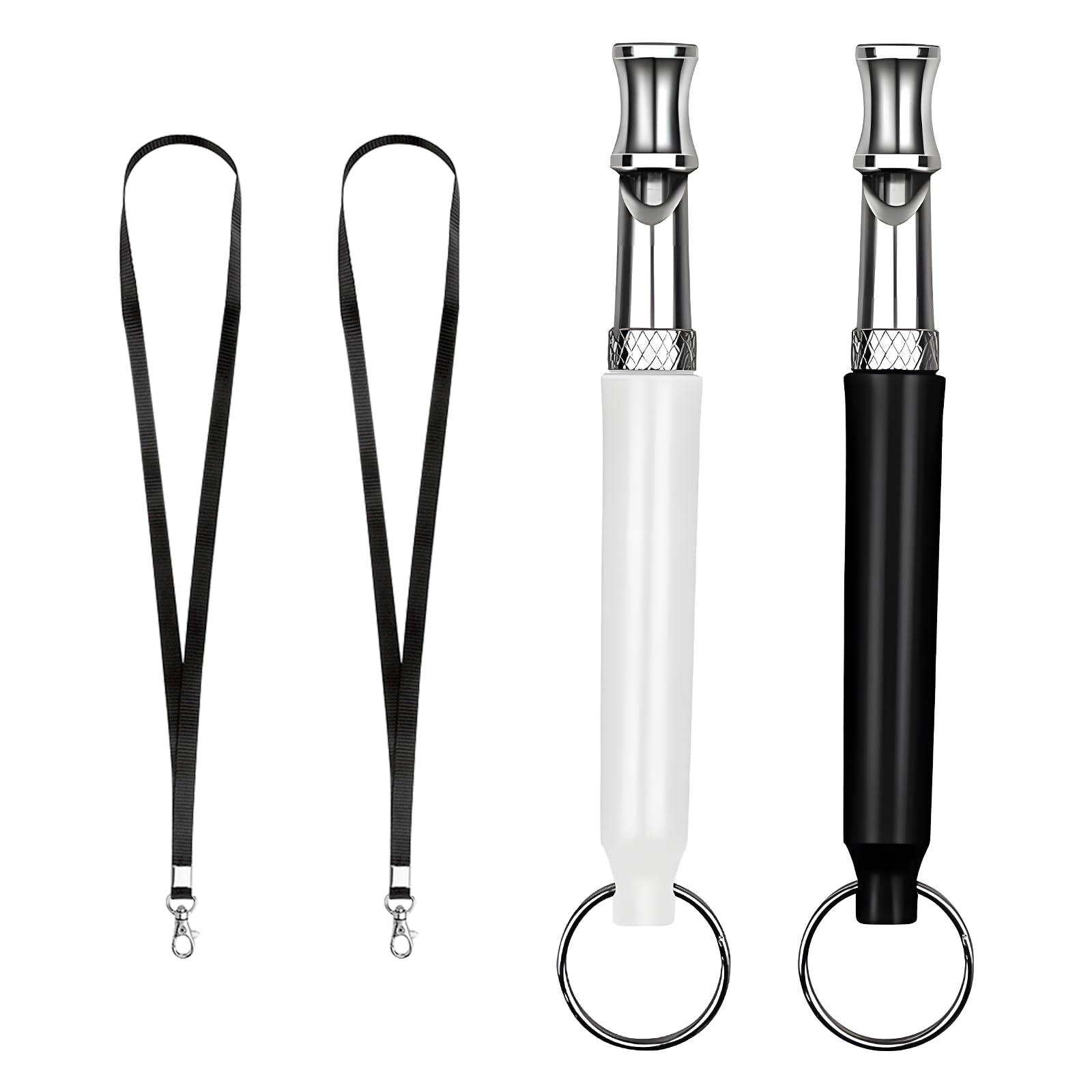 2 Pcs Sifflet pour Chien à Haute fréquence, sifflet Ultrason Chien Anti aboiement Anti agression Sifflet Chien Rappel Réglable Sifflet pour Chien pour Le Rappel Chien Accessoires pour Toutes Races
