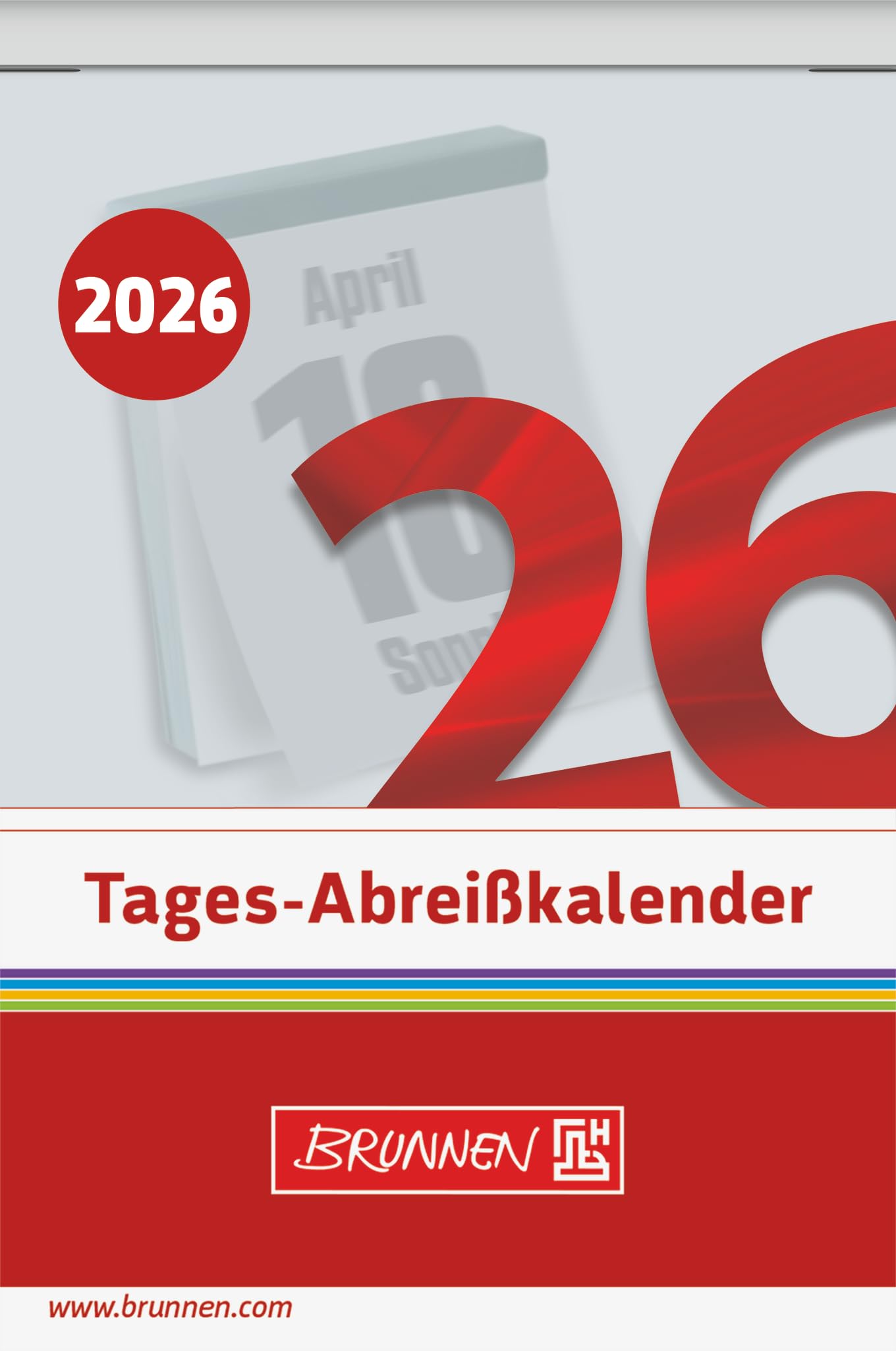 BRUNNEN Abreißkalender 2026 Nr. 4 – 65 × 98 mm