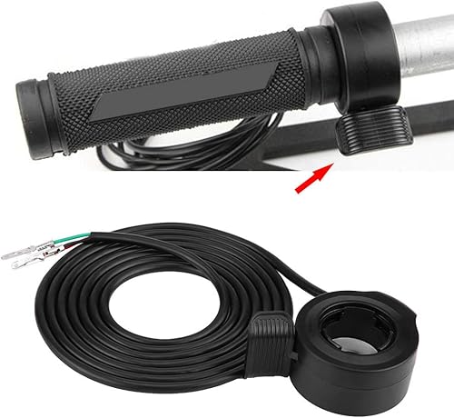 Zerone Control de velocidad del acelerador de pulgar, 0.866in, 78 pulgadas, conjunto universal de control de velocidad del acelerador de pulgar, 24