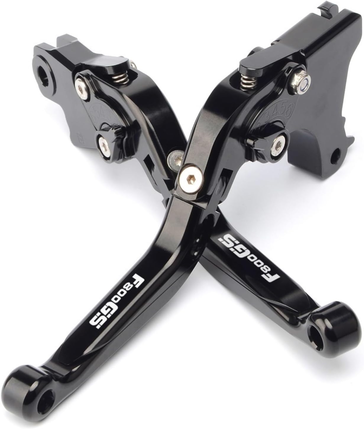 W Motorcycle Adjustable Folding Extendable Brake Clutch Lever for BMW F800GS Adventure F800R 2008-2015 2016 2017 F800 Y (Color : All Black F800GS)