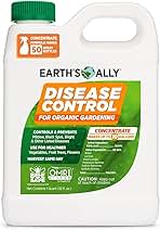 Earth's Ally Disease Control Concentrate for Plants Concentrate 32 oz | Fungicide Treatment for Powdery Mildew, Blight, Black Spot, Fungus - Use on Plant & Rose Diseases & More