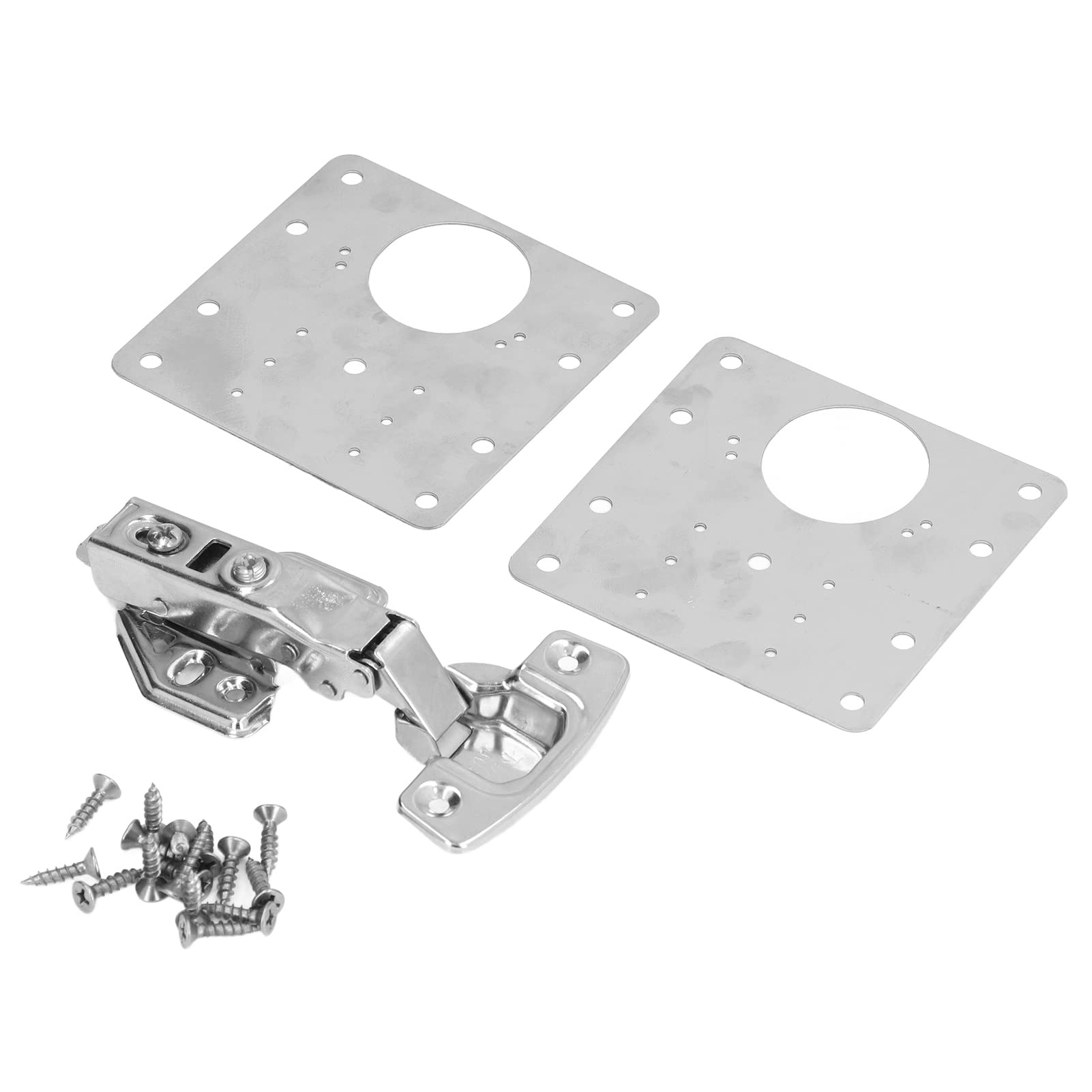 Naroote Hinge Repair Plate, Connection Cabinet Hinge Replacement Parts Non Rust Strong For Furniture For Cupboard