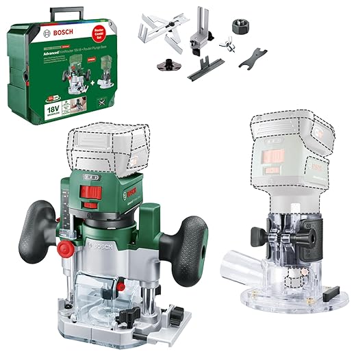 Bosch AdvancedTrimRouter 2in1 18V-8 Plunge-Trim Router
