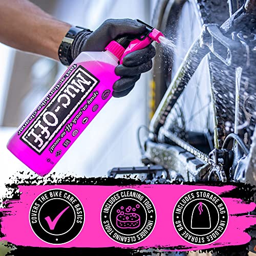 Muc-Off 936USBike Care Essentials Kit - Must-Have Products To Clean And Protect Your Bicycle - Includes Bike Cleaner, Bike Protect And More,Black