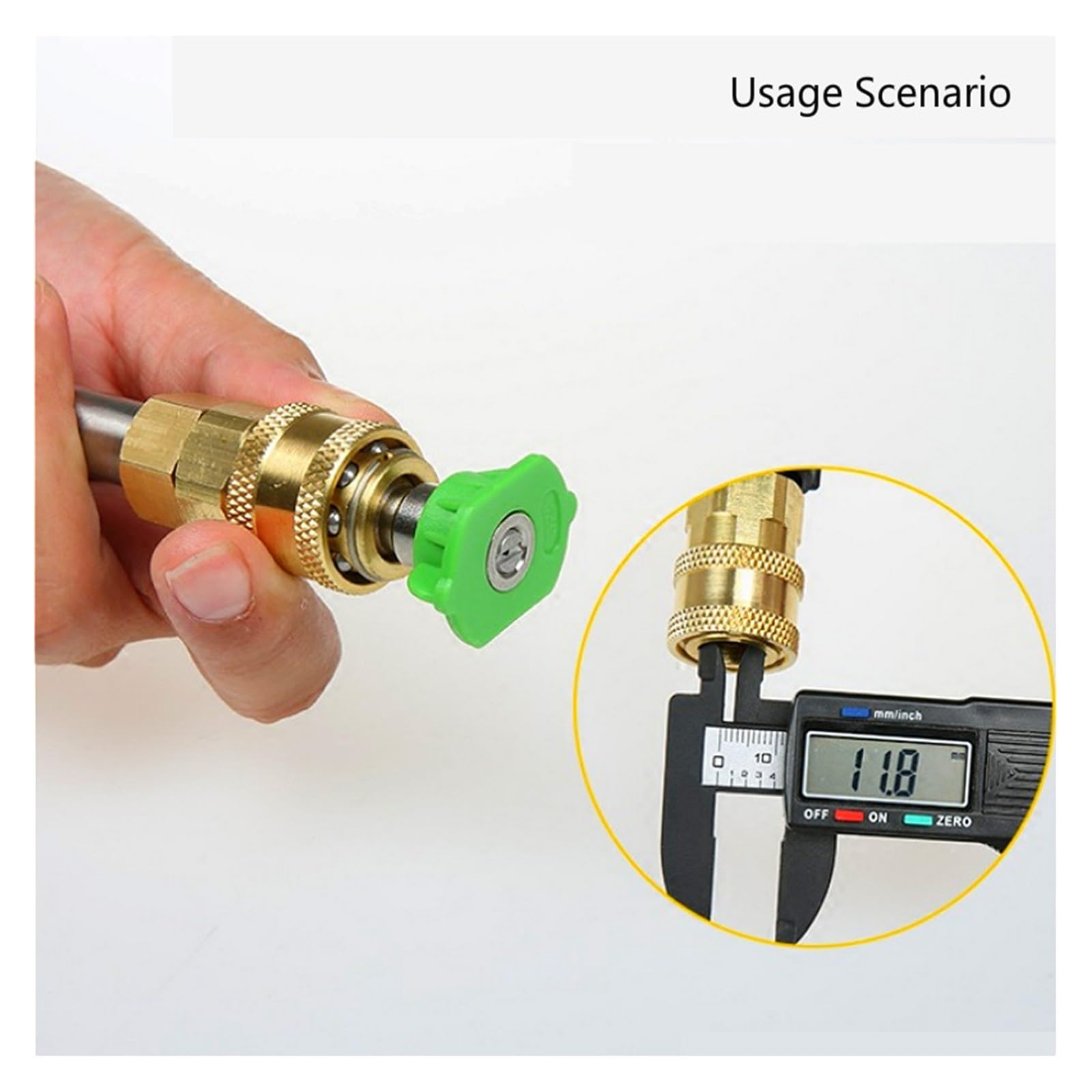 SSIMOO Manguera de 1/4 "y 12mm, conector rápido for pistola de agua de alta presión, adaptador de grifo, accesorios de riego for jardín, junta de tubería, acoplamiento for manguera kindly