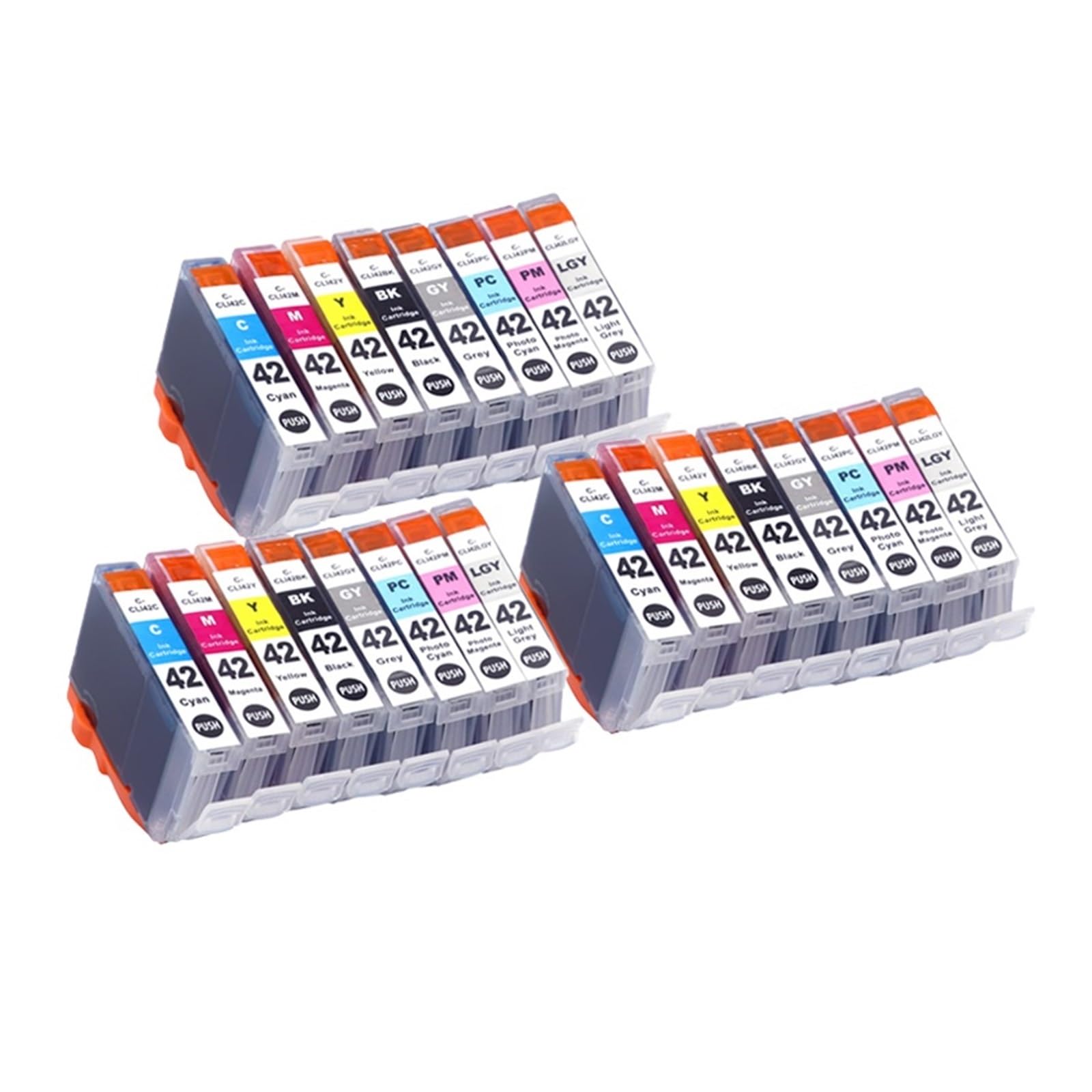 Cartuccia D'inchiostro CLI-42, Compatibile Con Magic, Compatibile Con Canon, Stampante(3Set 8Color)