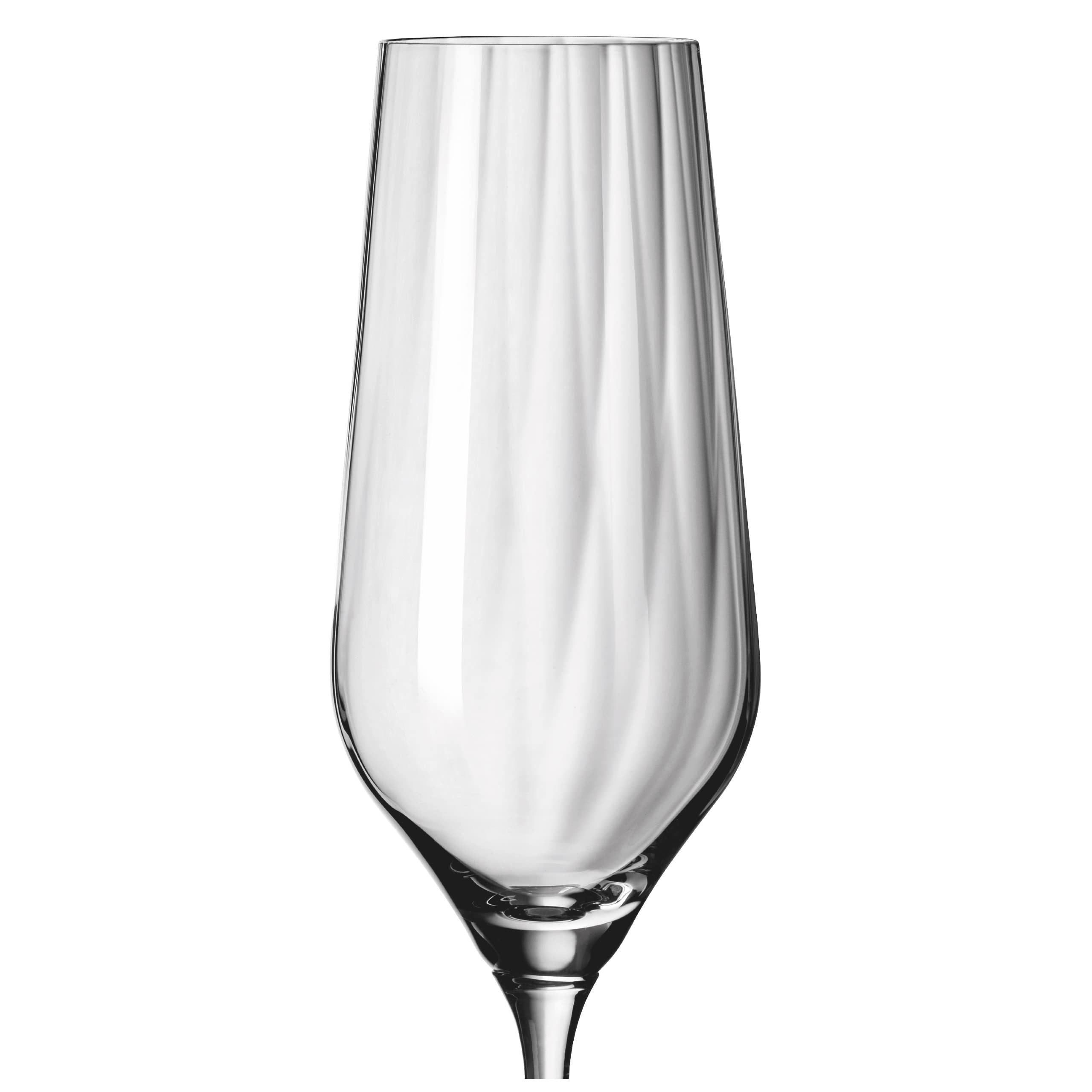 Ritzenhoff 3751001 Bicchiere da champagne 250 ml - Serie Sternschliff No. 2-2 pezzi con linea di rilievo - Made in Germany