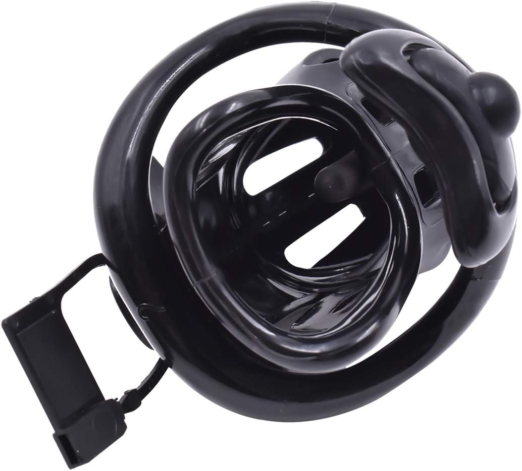 Male Chastity Device Locked Cage,Electric Ergonomic Design Sex Chastity Devices,Adjustable Comfortable Convenient Cock Cage for Men with Locks and Keys 241 (S, Black)