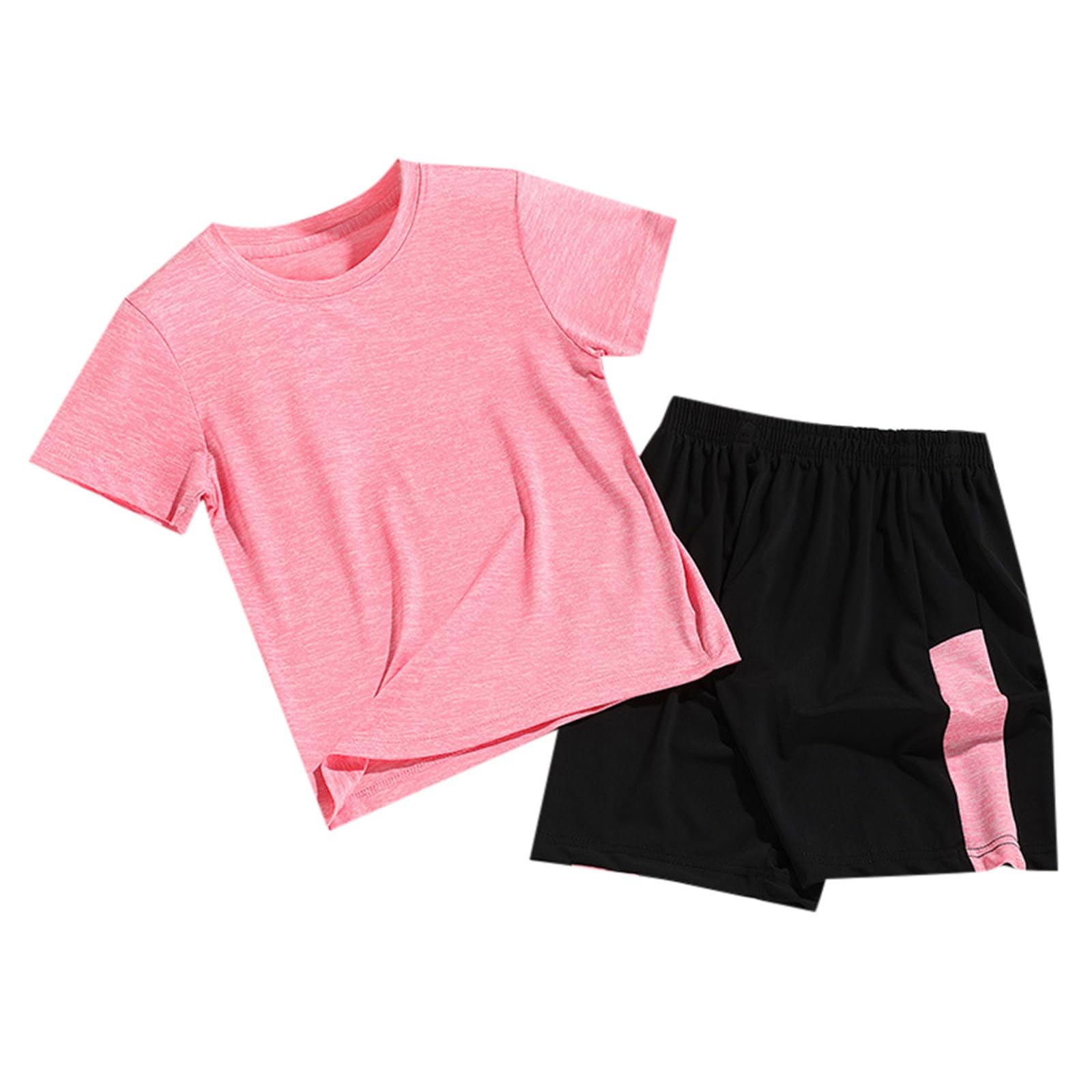 Catégorie de produit : tenues et ensemble pour garçons et filles - Survêtement de sport à manches courtes avec short - Séchage rapide - Ensemble de jogging et de football