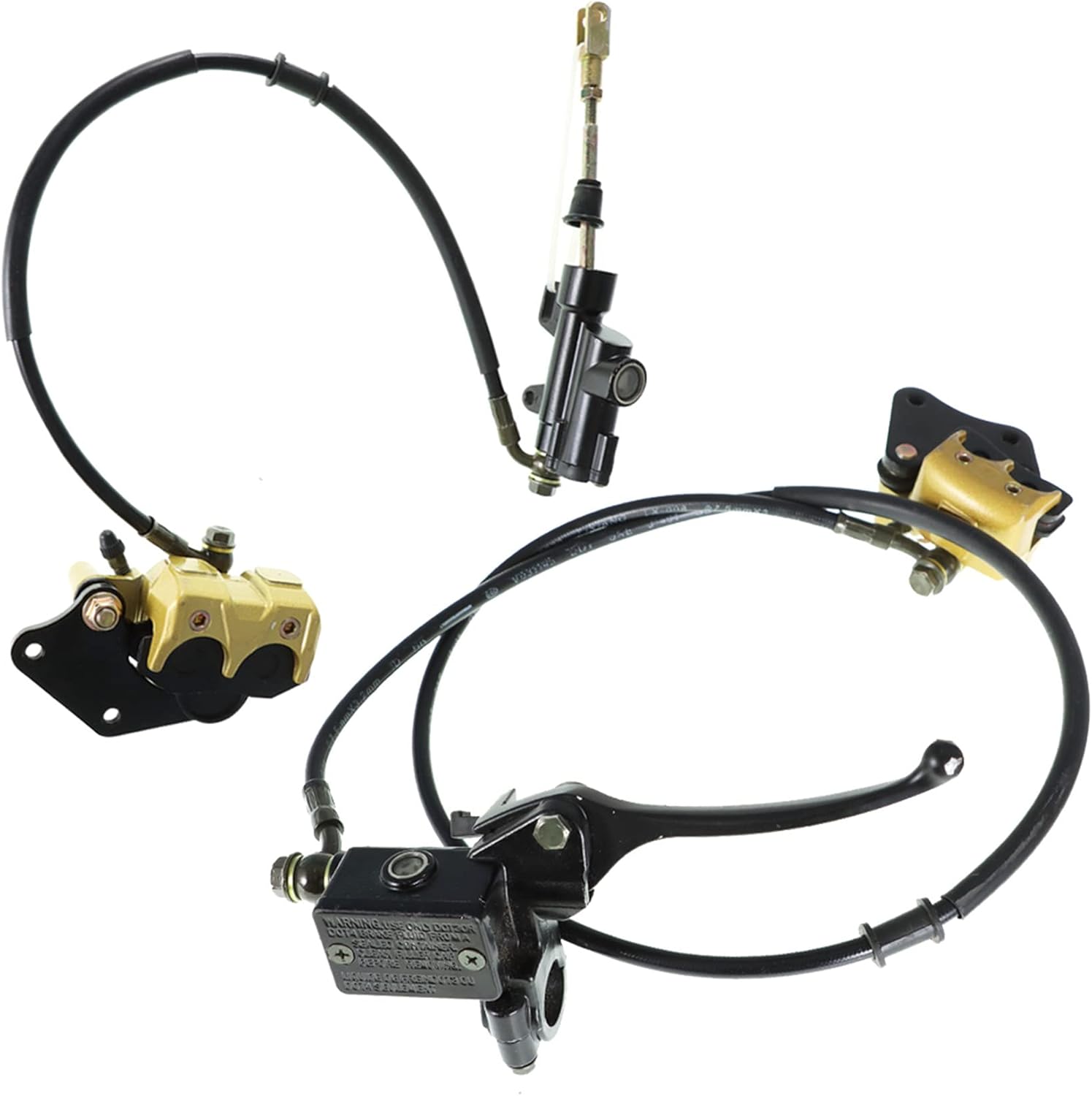 labwork Front Rear Hydraulic Brake Caliper Replacement for 50cc 110cc 125cc ATV Classic Pit Dirt Bike