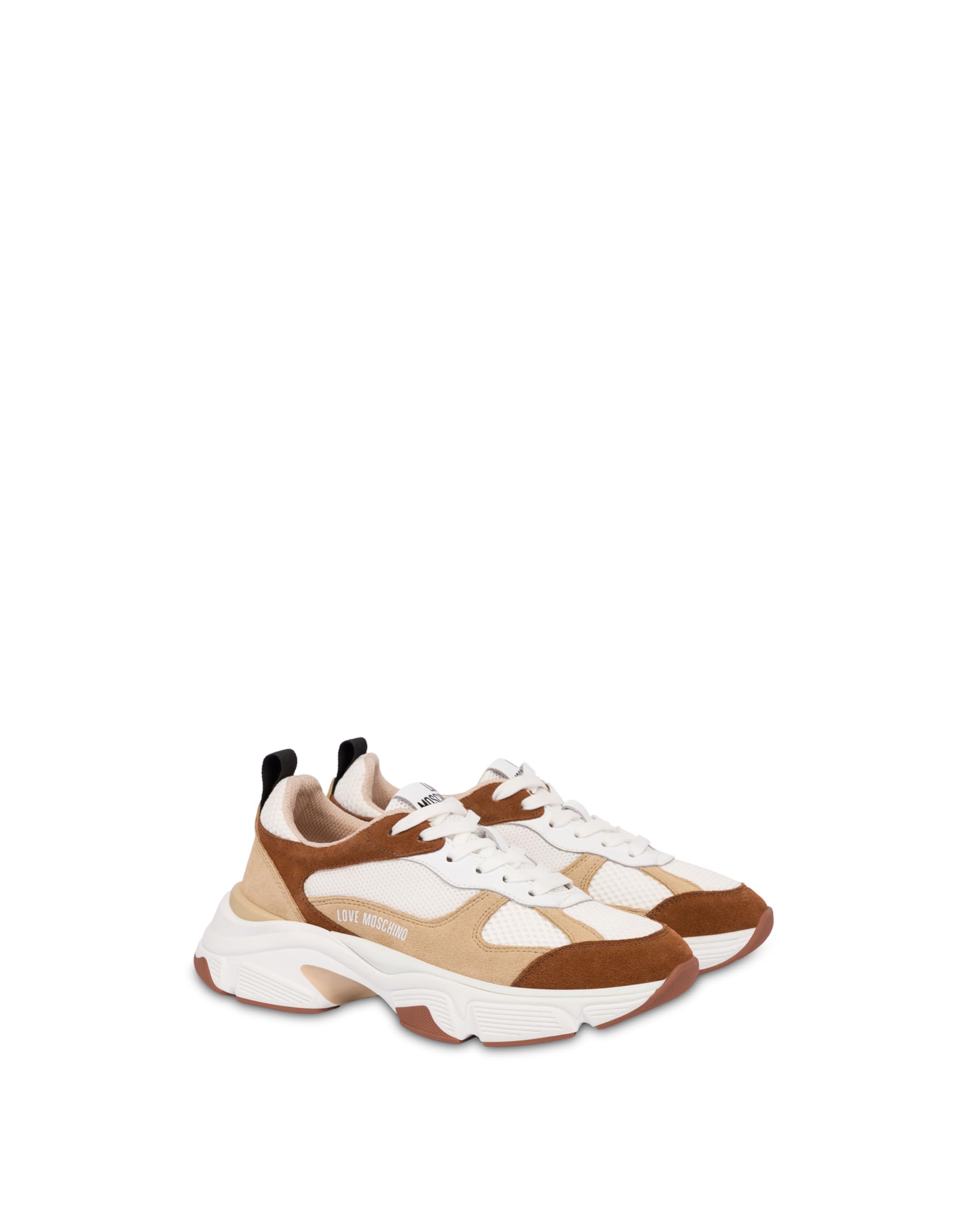 Love Moschino JA15246G1NIQF10B, Women's Sneakers, White/Black, EU 40 - UK 6, White Black, 8 UK