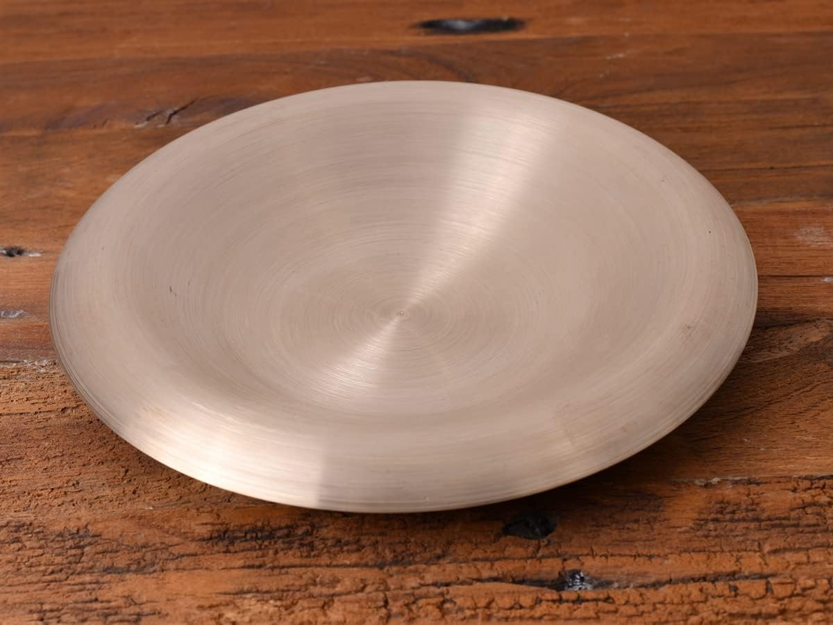 DeKulture Kansa Bronze Condiment Plate - Spices, Herbs, Dips, Snacks (11" Dia)
