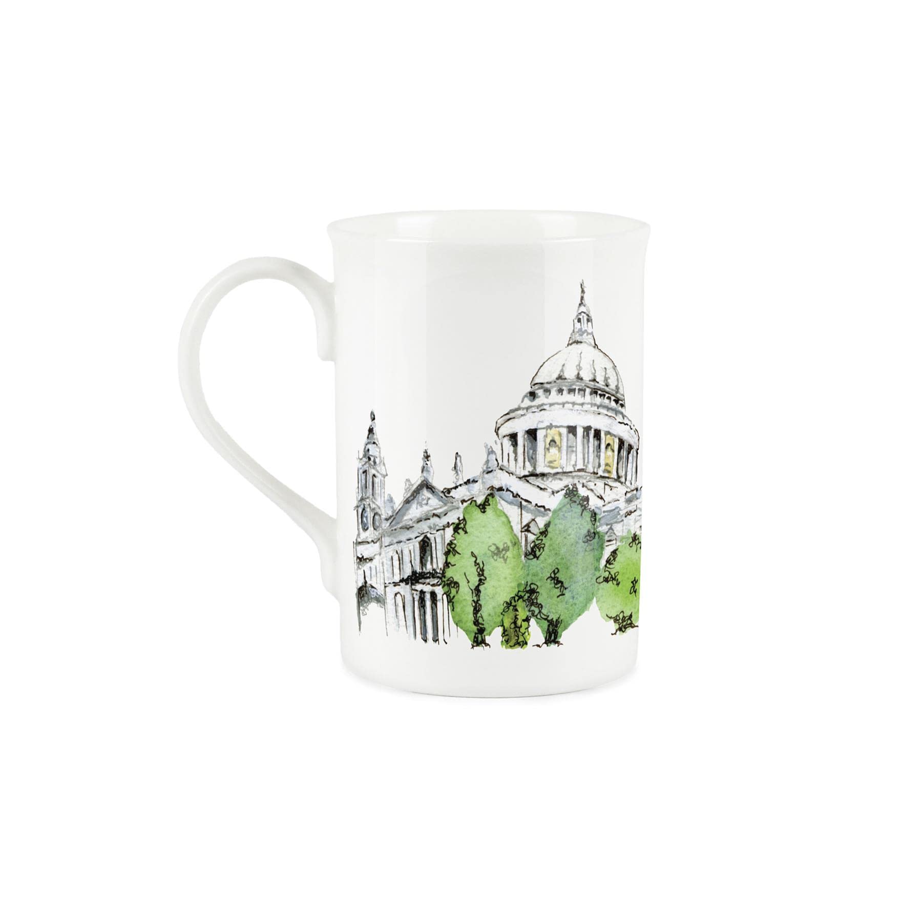 St. Paul's Cathedral Mug - British Landmarks Royal Souvenir Design Mug by Rhiannon Chauncey - Tea/Coffee Bone China Cup Gift - Image 2