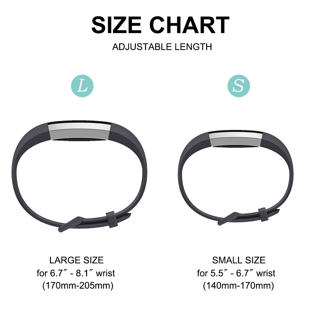 Correa para Fitbit Alta HR y Fitbit Alta, Edición Especial Soft Silicona Deportes Recambio de Pulseras Ajustable Reemplazo Accesorios para Reloj Fitbit Alta HR y Fitbit Alta — view 3