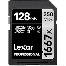 Lexar Professional 1667x 128GB SDXC UHS-II Cards, 10-Pack LSD128CBNA1667PK10