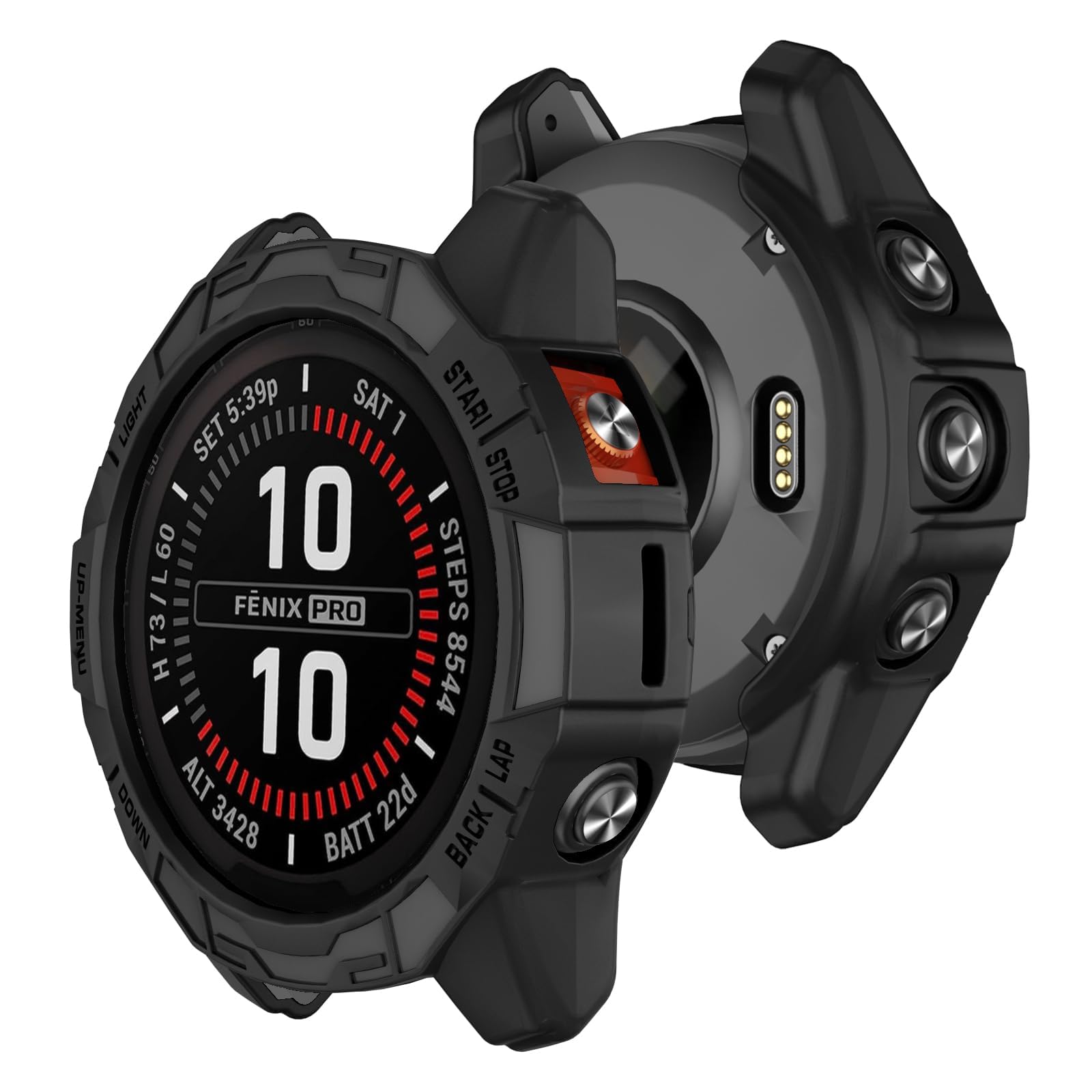 TERRIFI Protector Case for Garmin Fenix 7 Pro/Fenix 7/Epix Pro 47mm, TPU Protective Cover, Watch Frame Protector Shell Accessories