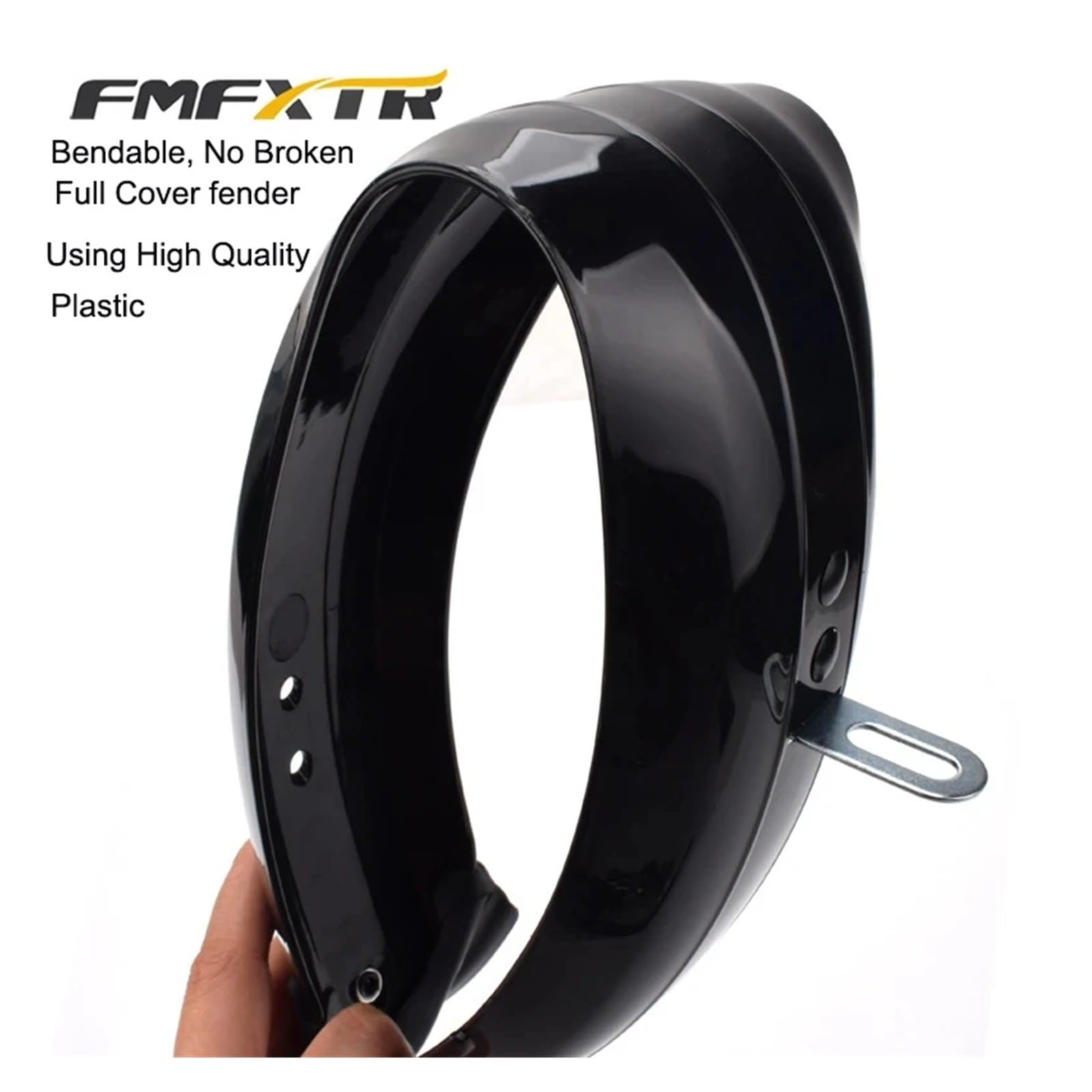 Garde Boue de Vélo Garde-Boue de vélo Pliable 14 Pouces for électrique, Support en Alliage d'aluminium, Garde-Boue polypropylène, abri Contre la Pluie, Tout Compris
