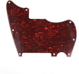 Jazzcaster/telemaster Hybrid Style Guitar Pickguard,no pickup, 4ply Tortoise