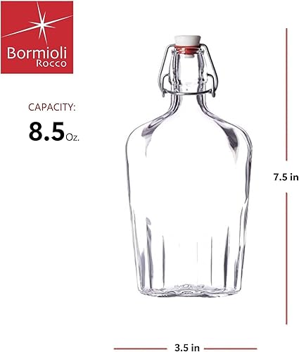 Miniatura 2 de Bormioli Rocco vidrio Fiaschetta Matraz de bolsillo 85 onzas Transparente