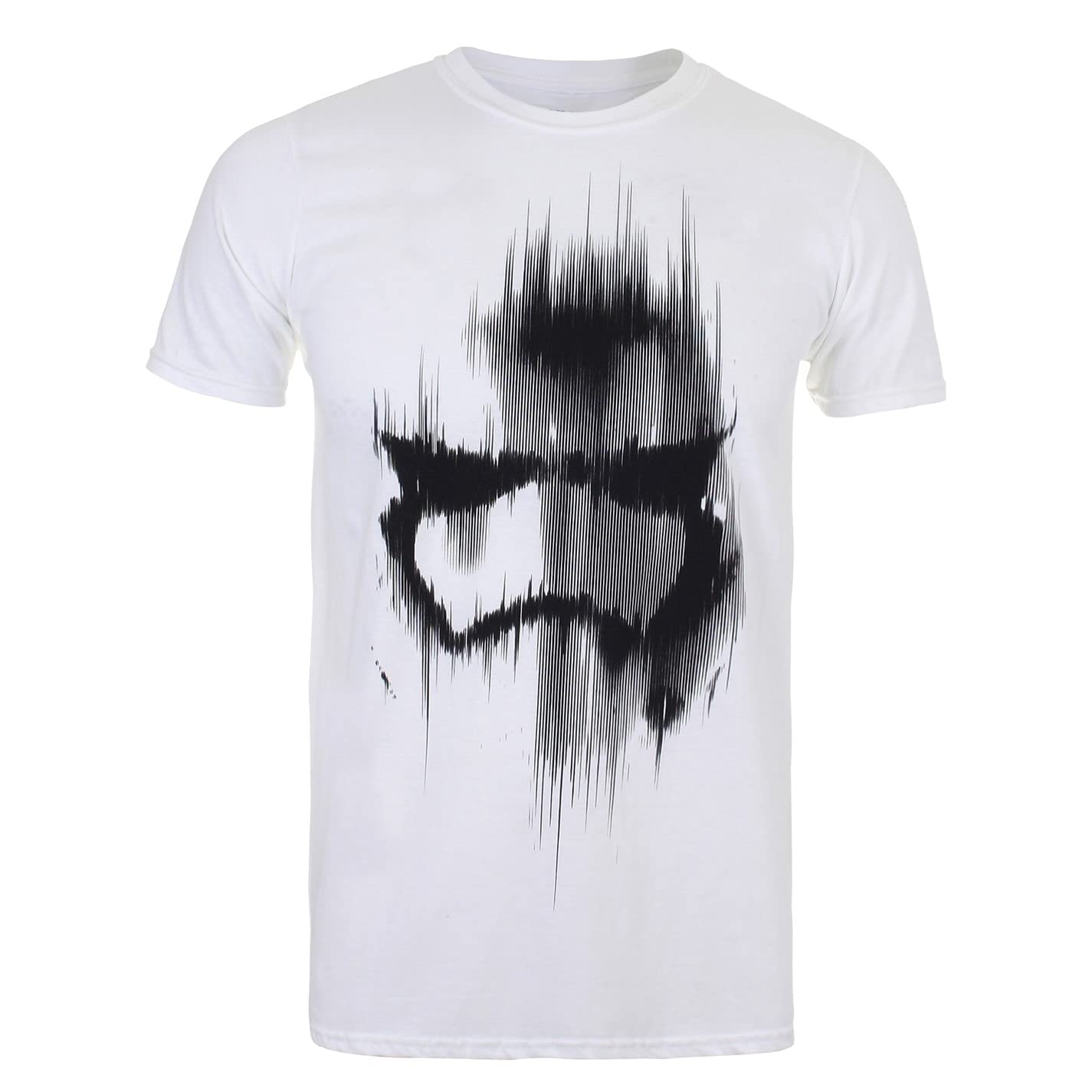 Star Wars Mens Trooper Mask T Shirt, White, XL UK