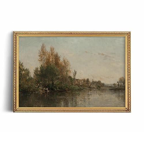 Miniatura 8 de Rustic Farmhouse Wall Art Decor - 24x36 Large Unframed Rolled Canvas - Boho Landscape Picture - French Country Laundry Print Poster - Neutral