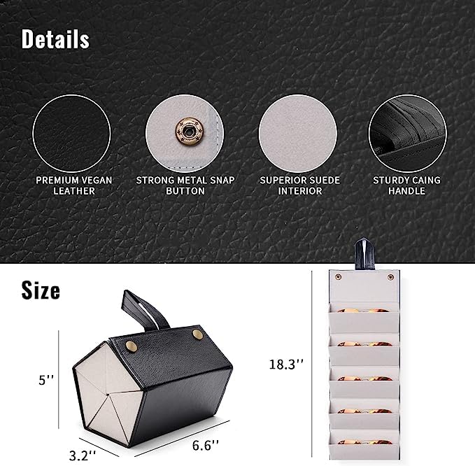 Image of Travel Sunglasses Organizer, Sunglasses Travel Case for Multiple Pairs, Multiple Glasses Travel Case for Women, Men