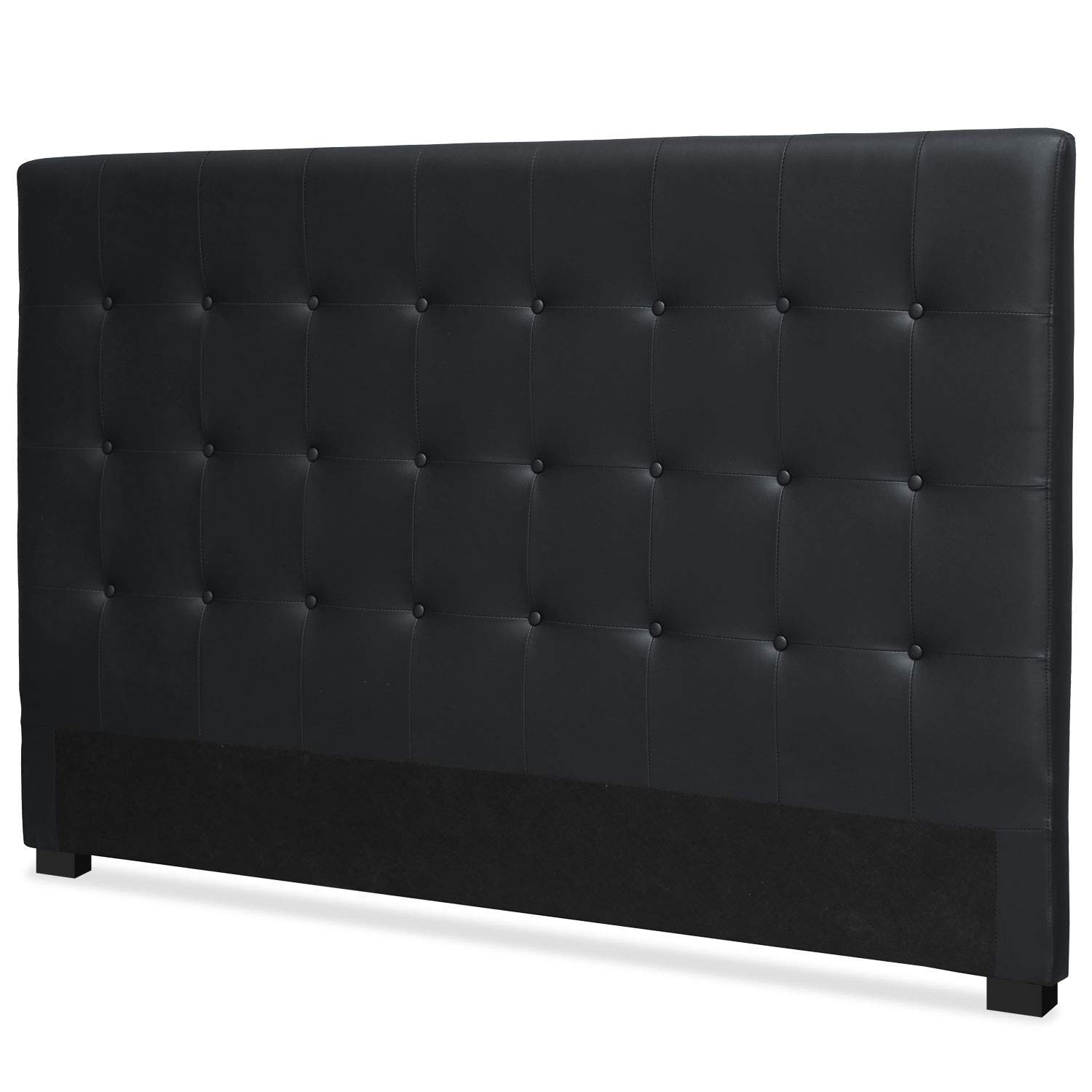 Menzzo Luxor HB180 - Cabecero, contemporáneo, de madera, 8 x 190 x 122 cm, negro
