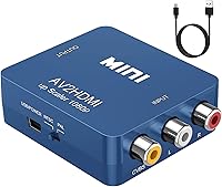 Vista 12 de ABLEWE RCA a HDMI, Convertidor de AV a HDMI, Adaptador convertidor de audio y video de 1080P Mini RCA Compuesto CVBS Compatible con PAL/NTSC