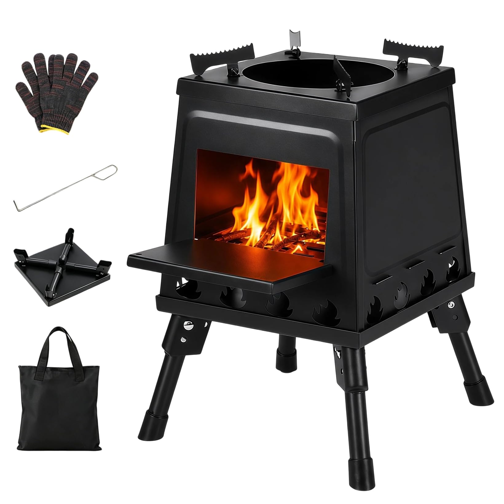 Viridux Wood Burning Stove Camping