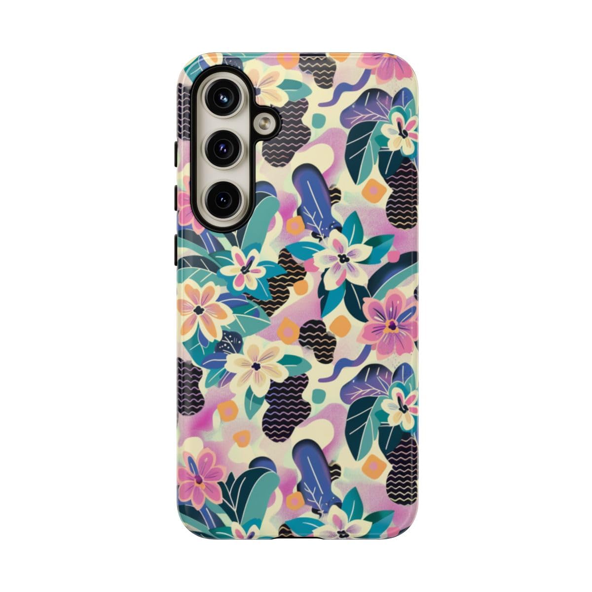 Coque Samsung S24 Plus rigide fleurie pour éviter les rayures - 5