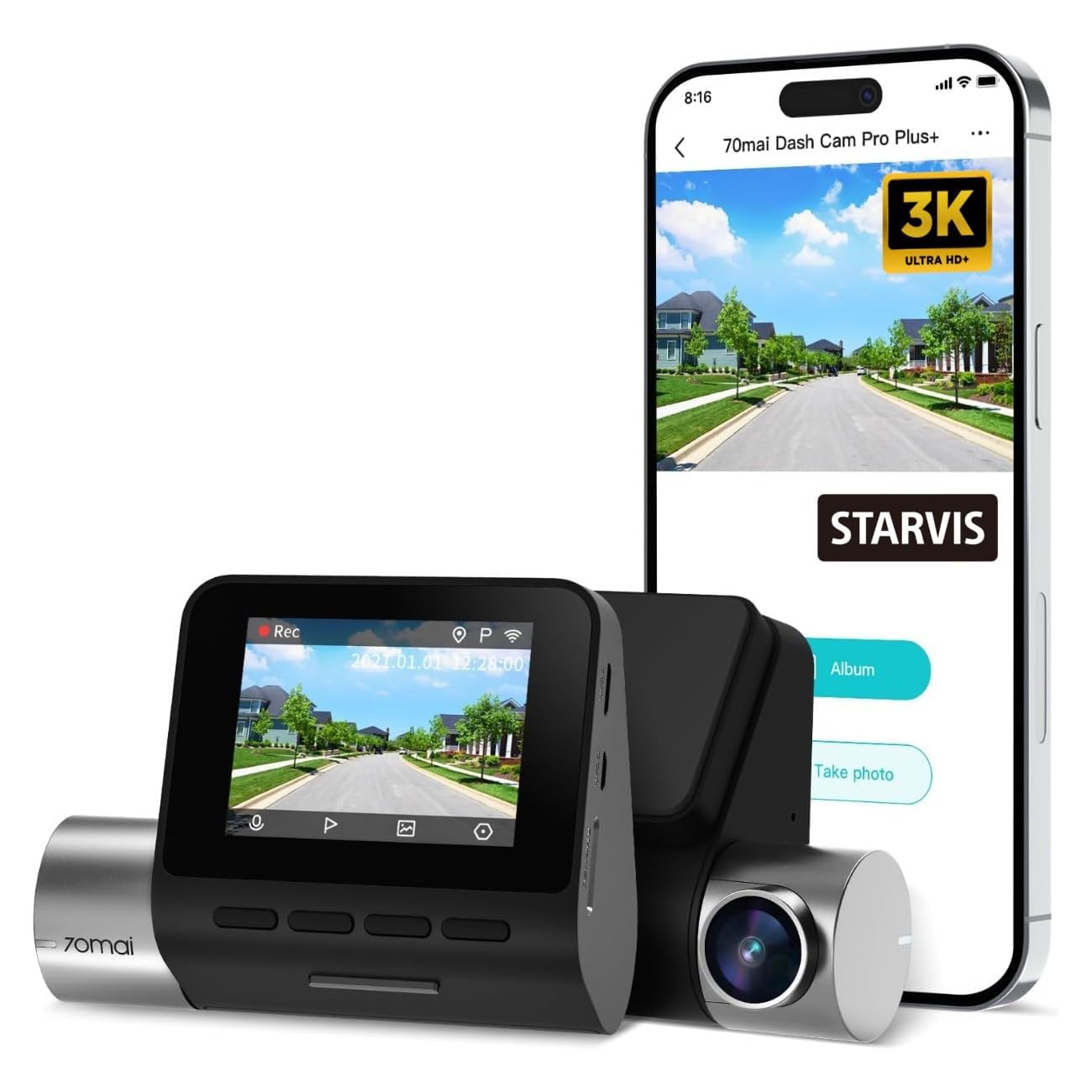 70mai A410 Dual Dash Cam - 2.5K Front & 1080P Rear -10 70mai A410 Dual Dash Cam - 2.5K Front & 1080P Rear -10