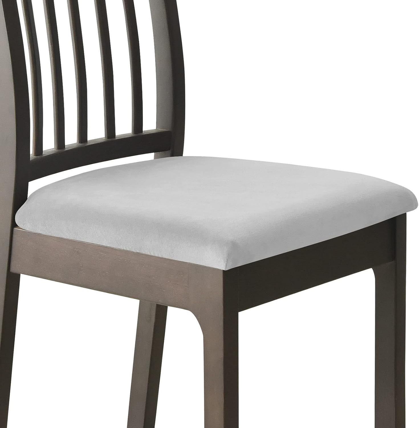 Velvet Dining Chair Seat Cover, Soft Seat Covers for Dining Room Chairs 2 Pack Stretch Seat Covers for Dining Chairs Non Slip Chair Seat Cover for Hotel-Blue B-Set of 2